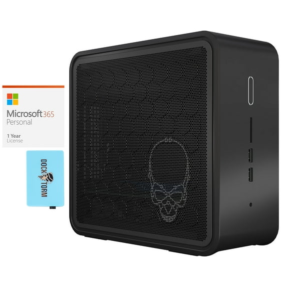 Intel NUC BXNUC9i5QNX1 Home & Business Mini Desktop (Intel i5-9300H 4-Core, Intel UHD 630, 32GB RAM, 8TB PCIe SSD, Wifi, HDMI, Bluetooth, SD Card, Win 10 Pro) with Microsoft 365 Personal , Hub