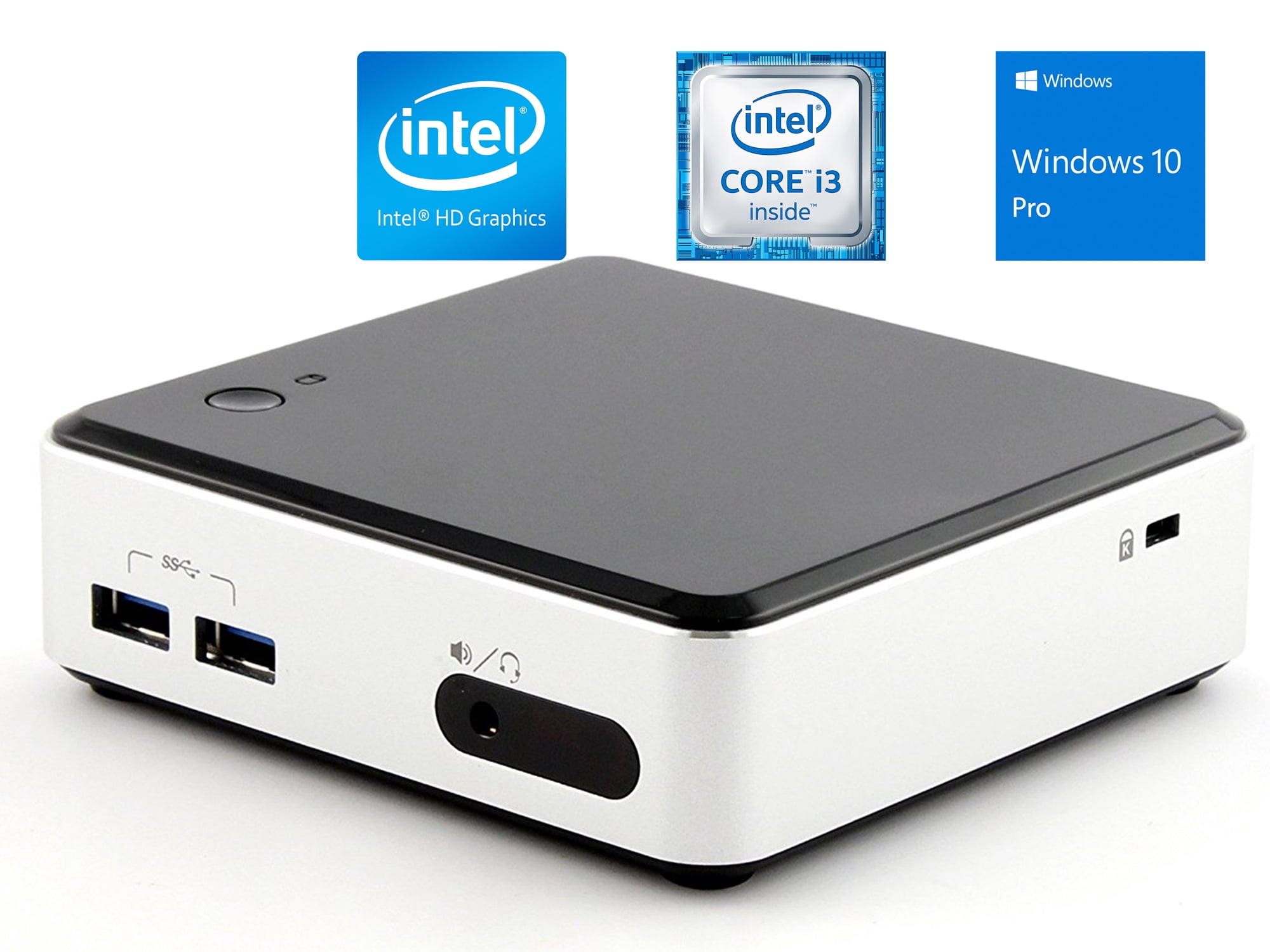Intel NUC D34010WYK Mini PC, Intel Core i3-4010U 1.7GHz, 8GB RAM, 256GB ...