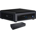 thumbnail image 1 of Intel NUC Kit NUC10I3FNK Business Mini Desktop (Intel i3-10110U 2-Core, Intel UHD, 8GB RAM, 512GB PCIe SSD, Wifi, HDMI, Bluetooth, SD Card, Win 11 Home) with D6000 Dock, 1 of 4