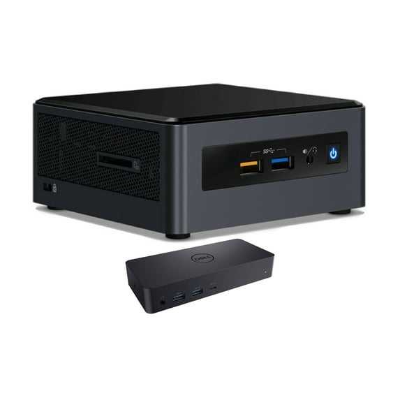 Intel NUC NUC8I3CYSN Home & Business Mini Desktop (Intel i3-8121U 2-Core, AMD Radeon 540, 4GB RAM, 256GB m.2 SATA SSD, Wifi, HDMI, Bluetooth, SD Card, Win 11 Home) with D6000 Dock