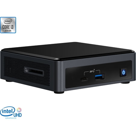 Intel NUC10i3FNKN Mini PC, Intel Core i3-10110U Upto 4.1GHz, 32GB RAM, 512GB NVMe SSD, HDMI, Thunderbolt, Card Reader, Wi-Fi, Bluetooth, Windows 10 Pro