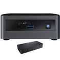 thumbnail image 1 of Intel NUC10i5FNH 10th Gen Home & Business Mini Desktop (Intel i5-10210U 4-Core, Intel UHD, 8GB RAM, 500GB HDD (2.5), Wifi, USB 3.2, HDMI, Bluetooth, SD Card, Win 10 Home) with D6000 Dock, 1 of 4