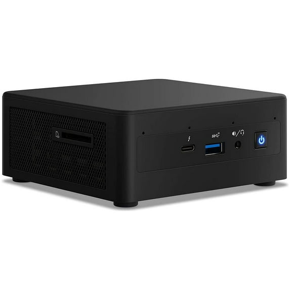 Intel NUC11PAHi7 Home & Business Mini Desktop (Intel i7-1165G7 4-Core, 8GB RAM, 256GB m.2 SATA SSD, Integrated Graphics, Wifi, Bluetooth, 1xHDMI, 1 mini Display Port, SD Card, Win 10 Pro)