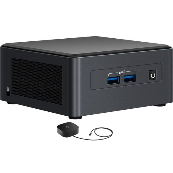 Intel NUC11TNHi70Z Business Mini Desktop (Intel i7-1165G7 4-Core, Intel Iris Xe, 32GB RAM, 512GB PCIe SSD + 2TB HDD (2.5), Wifi, USB 3.2, HDMI, Win 11 Home) with G5 Essential Dock