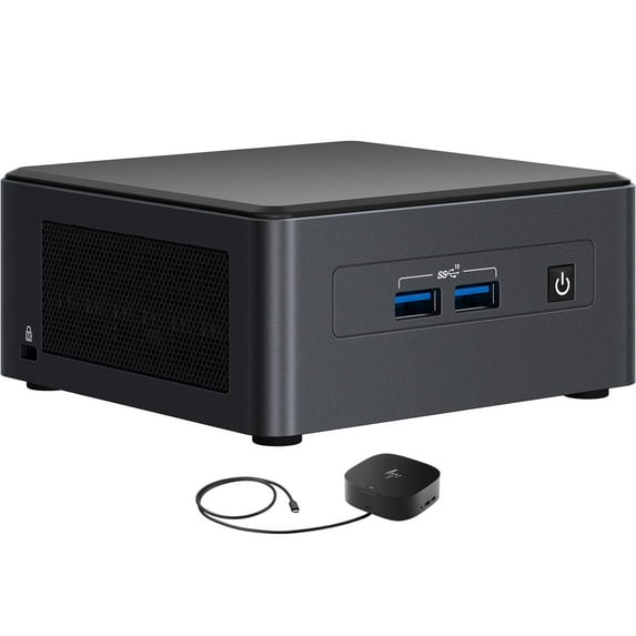 Intel NUC11TNHi70Z Business Mini Desktop (Intel i7-1165G7 4-Core, Intel Iris Xe, 64GB RAM, 256GB SATA SSD, Wifi, USB 3.2, HDMI, Bluetooth, Win 10 Pro) with G2 Universal Dock