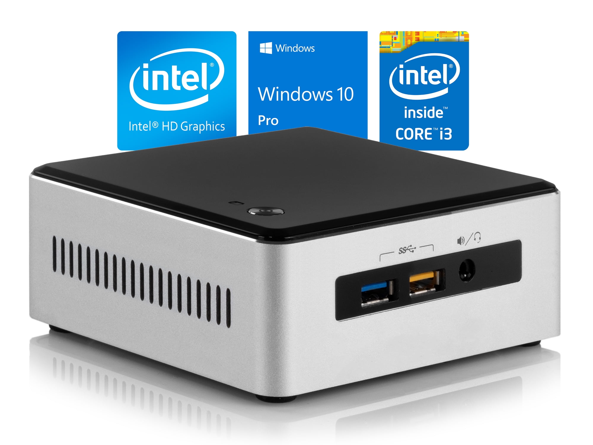 Intel NUC5i3RYH Mini PC, Intel Core i3-5005U 2.0GHz, 4GB RAM, 128GB SSD ...
