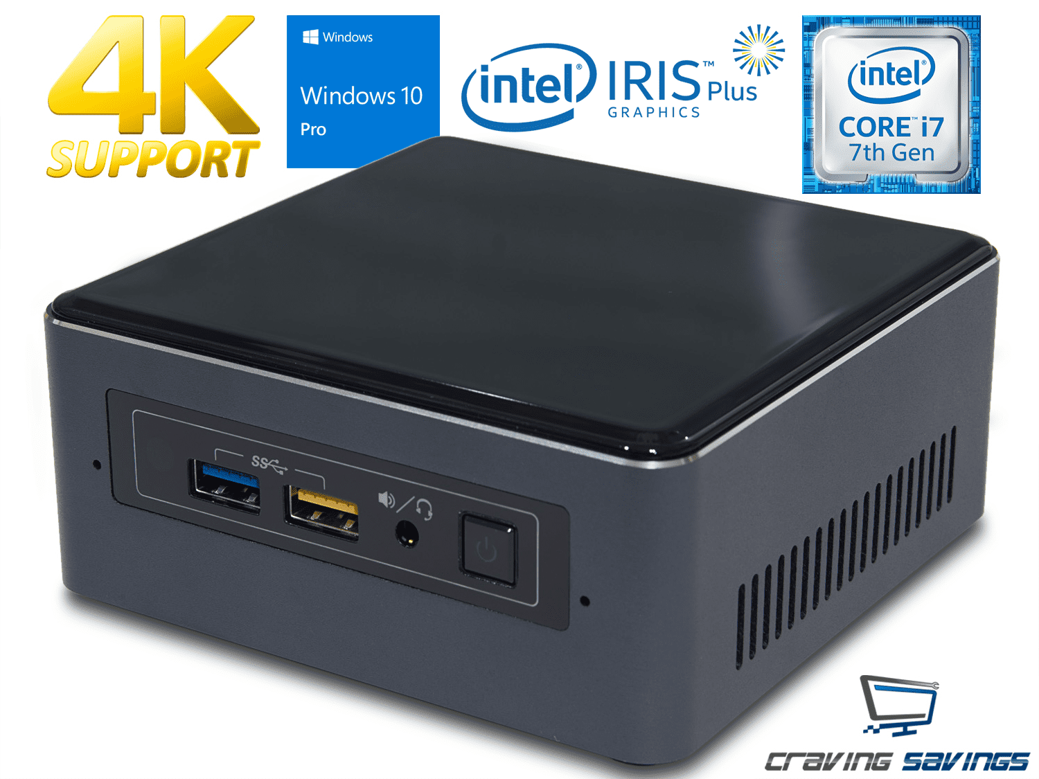 Intel NUC7i7BNH Mini PC, Intel Core i7-7567U 3.5GHz, 16GB