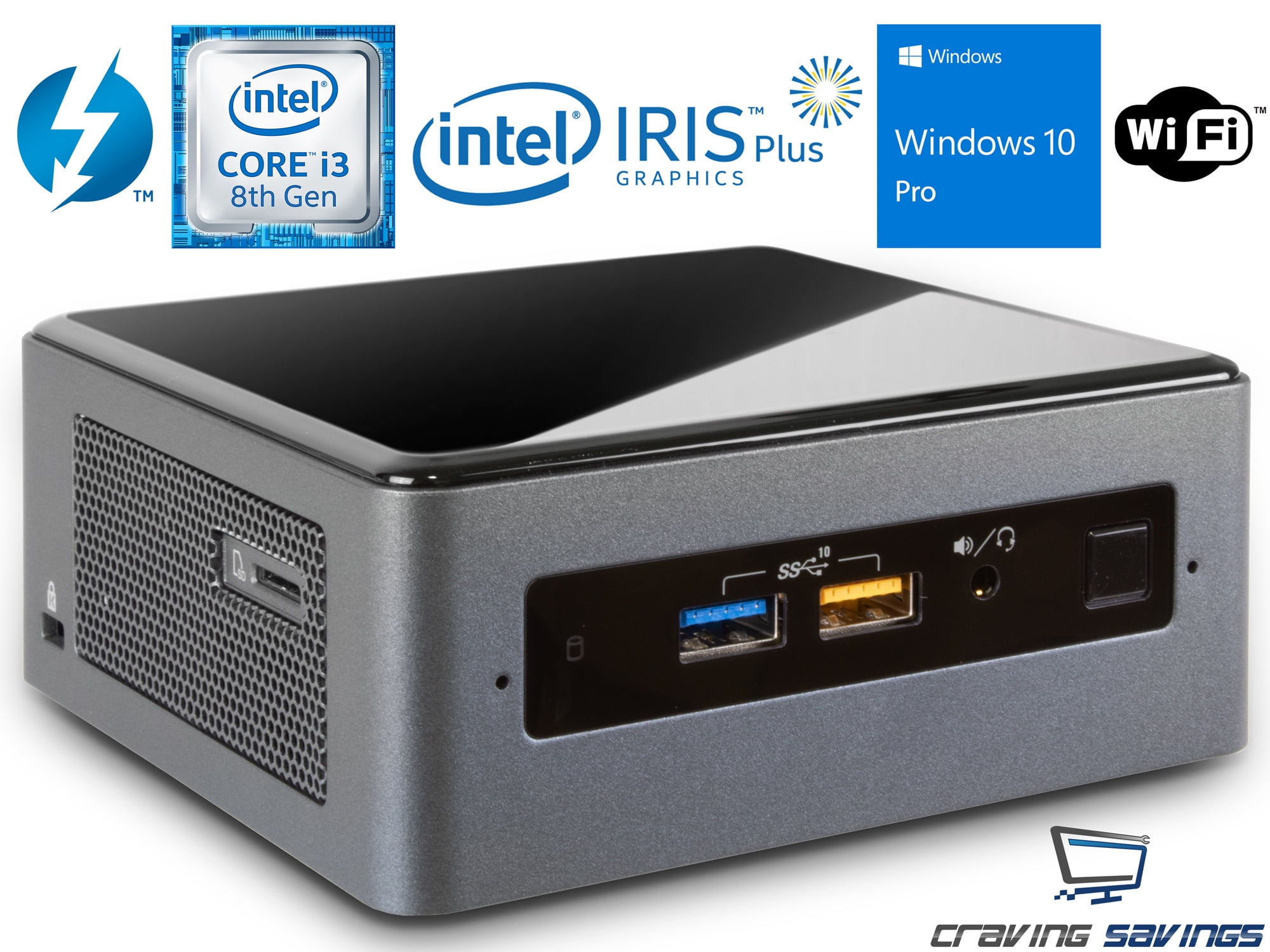 ミニPC Intel NUC8i3BEK 4GB RAM / 128GB SSD Intel NUC8i3BEH Mini PC/HTPC, Intel Core i3-8109U Up to 3.6