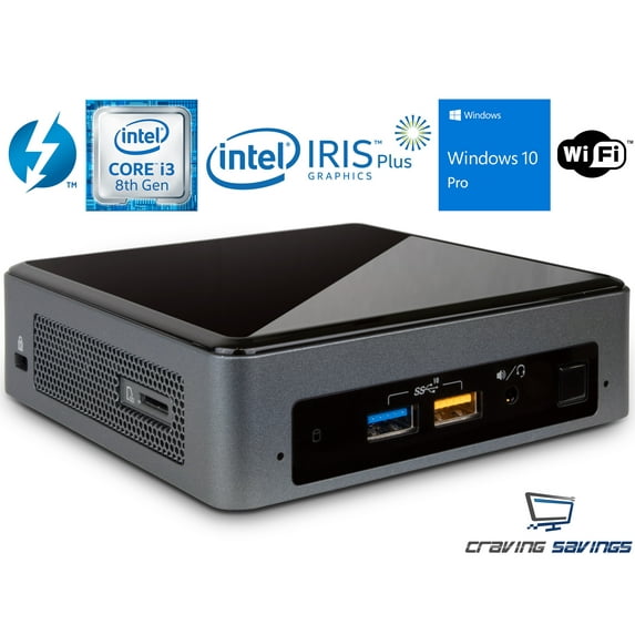 Intel NUC8i3BEK Mini PC/HTPC, Intel Core i3-8109U Up to 3.6GHz , 8GB RAM, 1TB NVMe SSD, Wifi, Bluetooth 5.0, 4K Support, Dual Monitor Capable, Windows 10 Pro