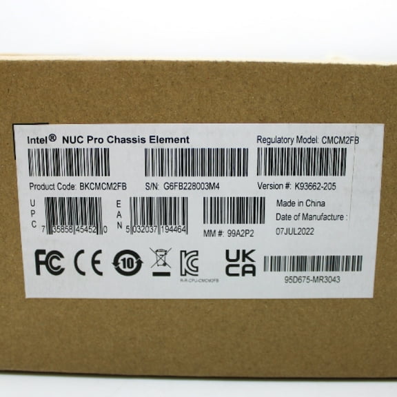 Intel Next Unit of Computing Kit Pro Chassis Element CMCM2FB - Barebone - mini PC - no CPU - GigE