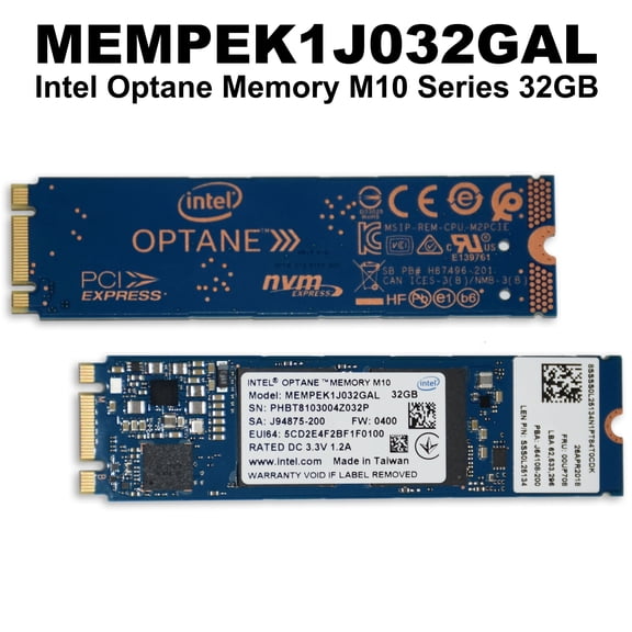 Intel Optane Memory M10 32GB M.2 2280 PCIe 3.0 3D XPoint MEMPEK1J032GAL