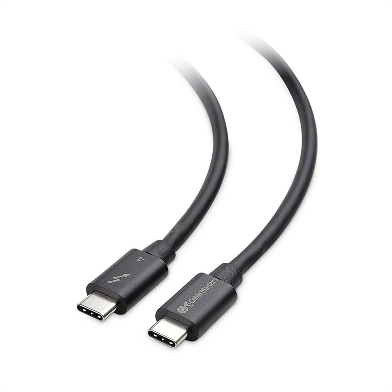 Intel Thunderbolt Certified] Cable Matters 40Gbps USB4 Thunderbolt 4 Cable  with 8K Video and 100W Charging in 2.6 ft - Backwards Compatible with  Thunderbolt 3 and USB-C 