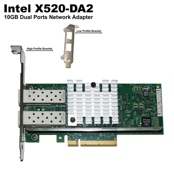 Intel X520-DA2 Dual-Port SFP+ 10GbE Ethernet Server Network Adapter