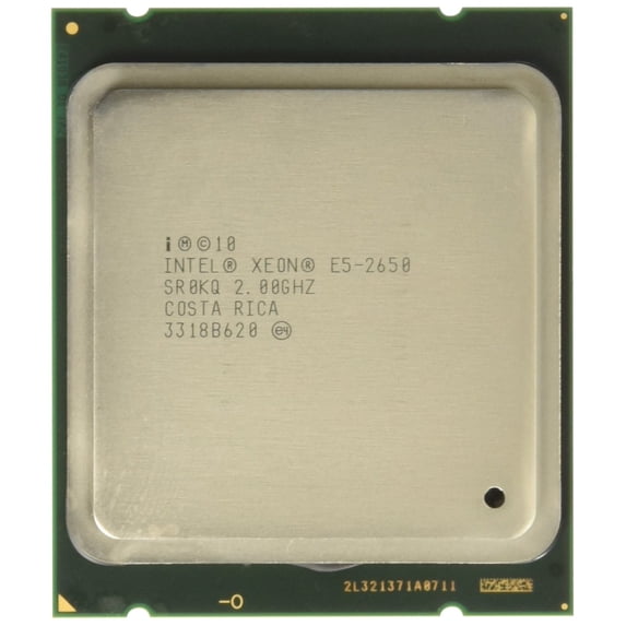 Intel Xeon Eight-Core E5-2650 2.0GHz 8.0GT/s 20MB LGA2011 Processor without Fan, Retail BX80621E52650