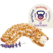warmies Heating Pad Wrap, Microwavable Neck and Shoulder Weighted Plush Heat Pad, Giraffe