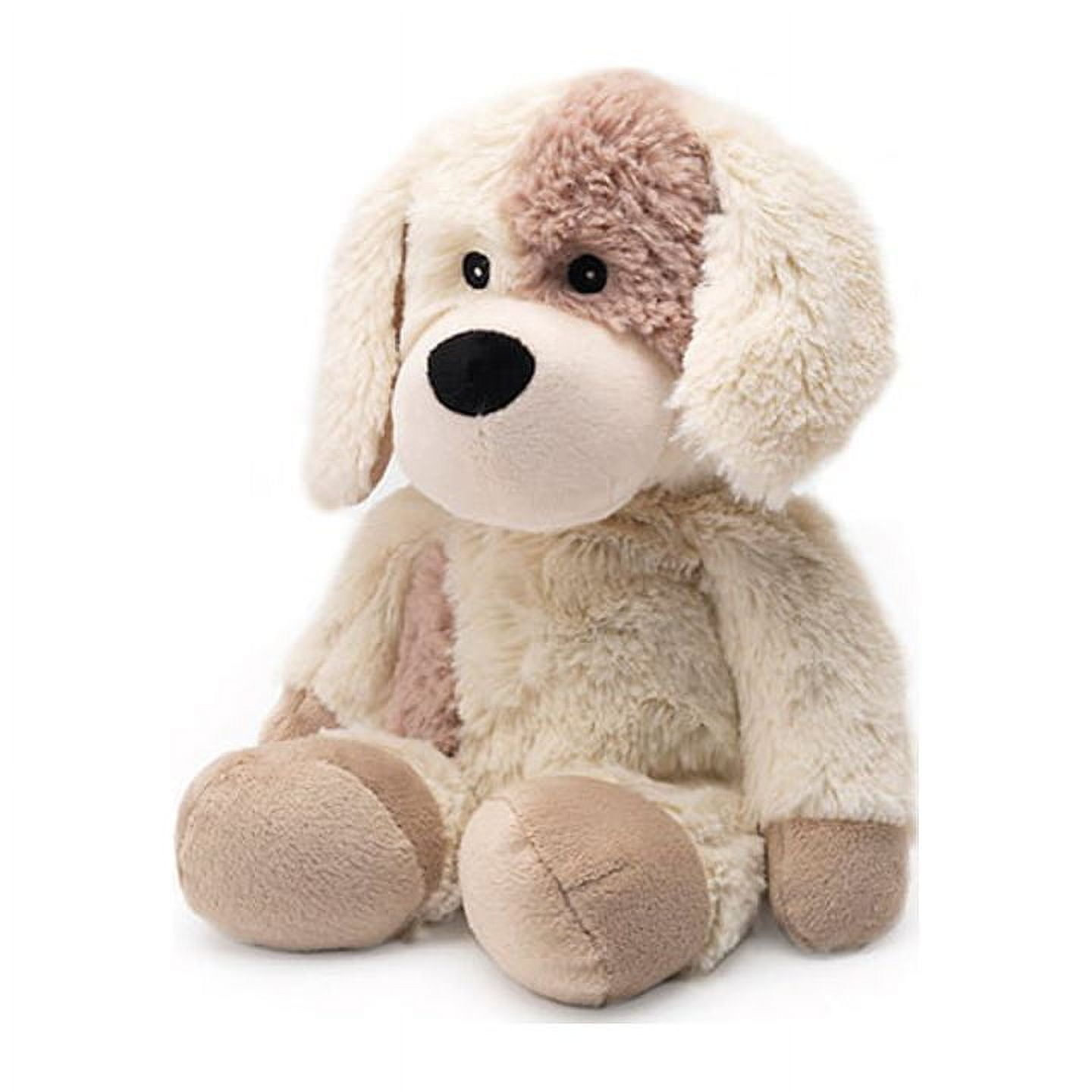 Cream and Brown Microwavable Plush Puppy Dog