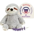 thumbnail image 1 of warmies 13” Gray Sloth Stuffed Animal, Microwavable Heated Plushies and Weighted Soft Plush Toys, 1 of 7