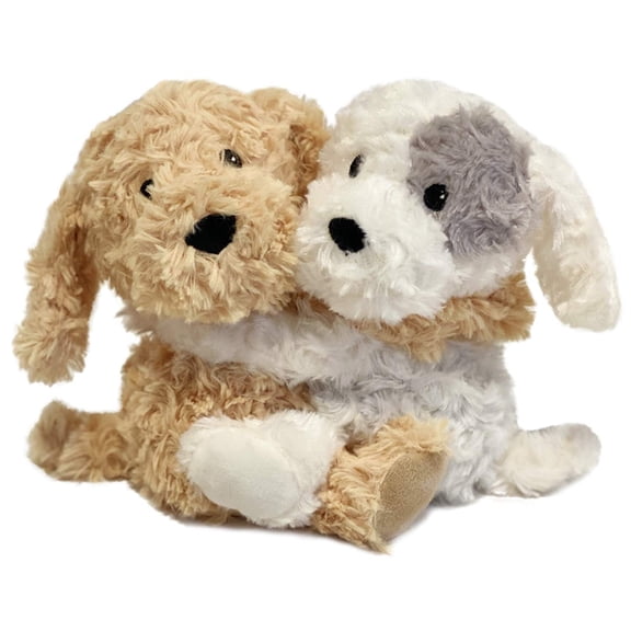 warmies 10” Puppy Stuffed Animal, Microwavable Heated Plushies and Weighted Soft Plush Toys