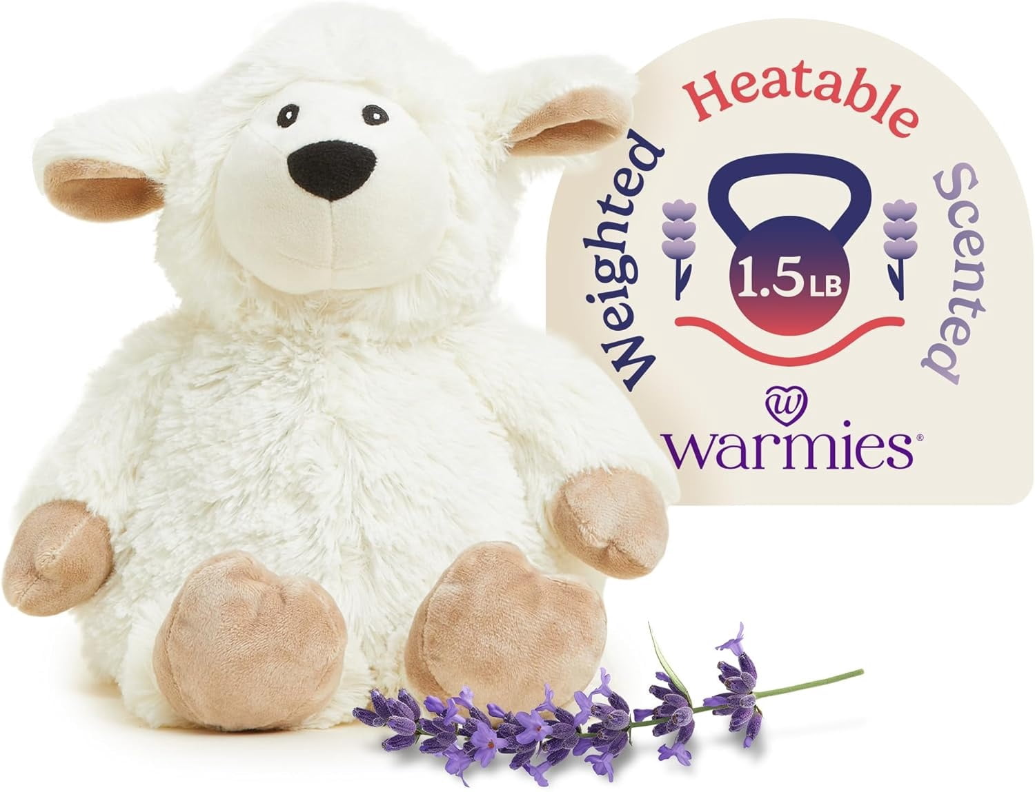 warmies 13” Unicorn Stuffed Animal, Microwavable Heated Plushies and Weighted Soft Plush Toys