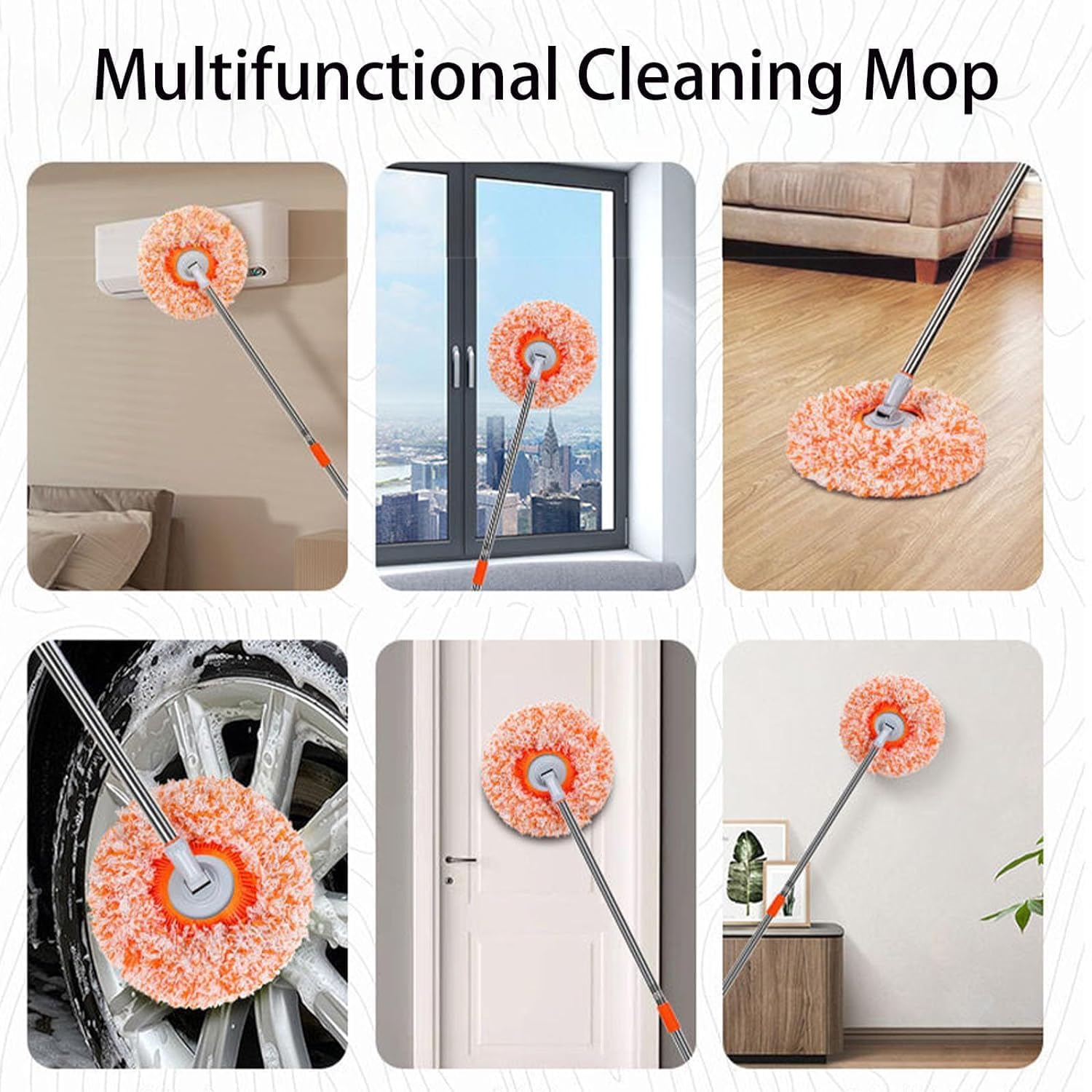 Intellect Mop, 2024 New 360° Rotatable Adjustable Cleaning Mop With 3