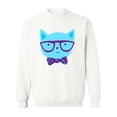 thumbnail image 1 of Intellectual Cat Face . Sweatshirt Women -Image by Shutterstock, Female 4X-Large, 1 of 4