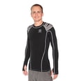 thumbnail image 1 of IntelliSkin Men's Foundation Long Sleeve Black X-Small, 1 of 1