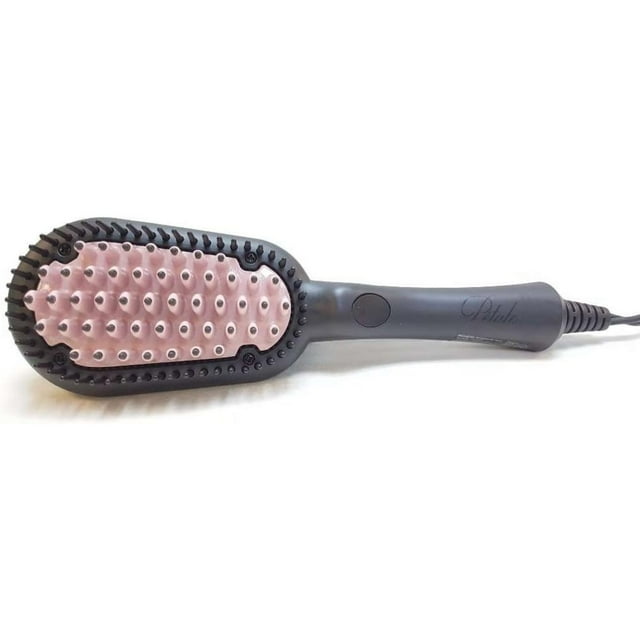 Intellibrands Petale Brush Ceramic Liner - Temperature Controlled 48 Thermal Bristles - Black/Pink
