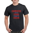 thumbnail image 1 of Intelligence Is Ability To Adapt To Change Science Quote Men Black T-Shirt, Male Medium, 1 of 4