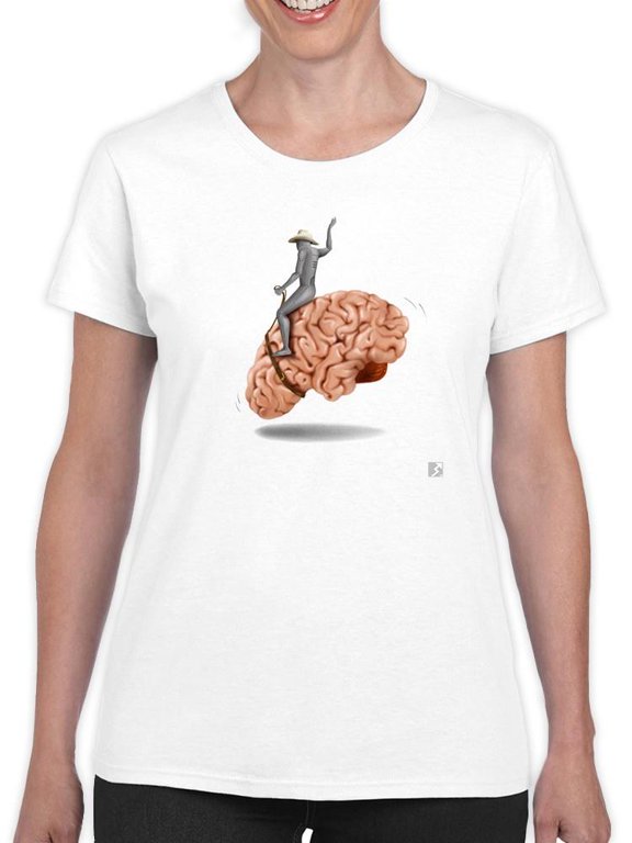 Intelligence Rodeo T-Shirt Women -Saman Torabi Designs, Female Medium
