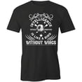 thumbnail image 1 of Intelligence Without Ambition T-Shirt | Cool Quote Black Tee Gift, 1 of 5
