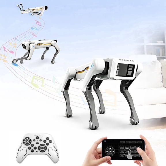 Foluu Electronic Robot Toys Dog, Remote Control, Voice Command, Programming, for Child Adult