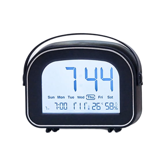Intelligent Alarm Clock With Build In Thermometers And LED Display For Indoor Temperature Monitoring And Customizable Alarms