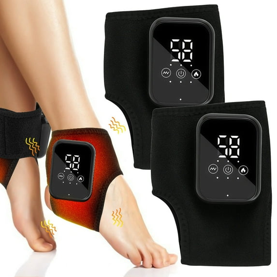 Intelligent Ankle Foot Massager With Hot Compress Temperature Control Electronic Joint Massage Device