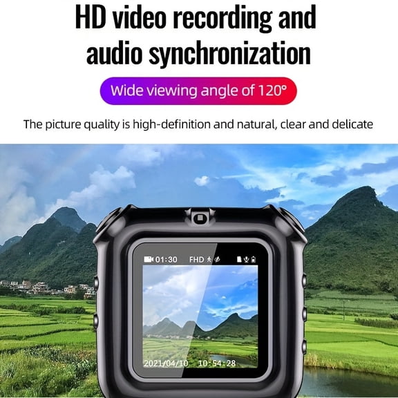 Intelligent Audio Recording Recorder, 1080P High-definition Image, Large Memory Storage, Video Recording/driving Recorder, One-Press Recording & Playback, Record The Beautiful Moments Of Life