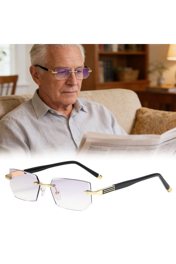 Intelligent Auto Focus Reading Glasses Blue Light Blocking with Smart Zoom Technology for Seniors Men Women Presbyopia Daily Use Travel Work Cool Gift for FamilyIntelligent Zoom#Gold