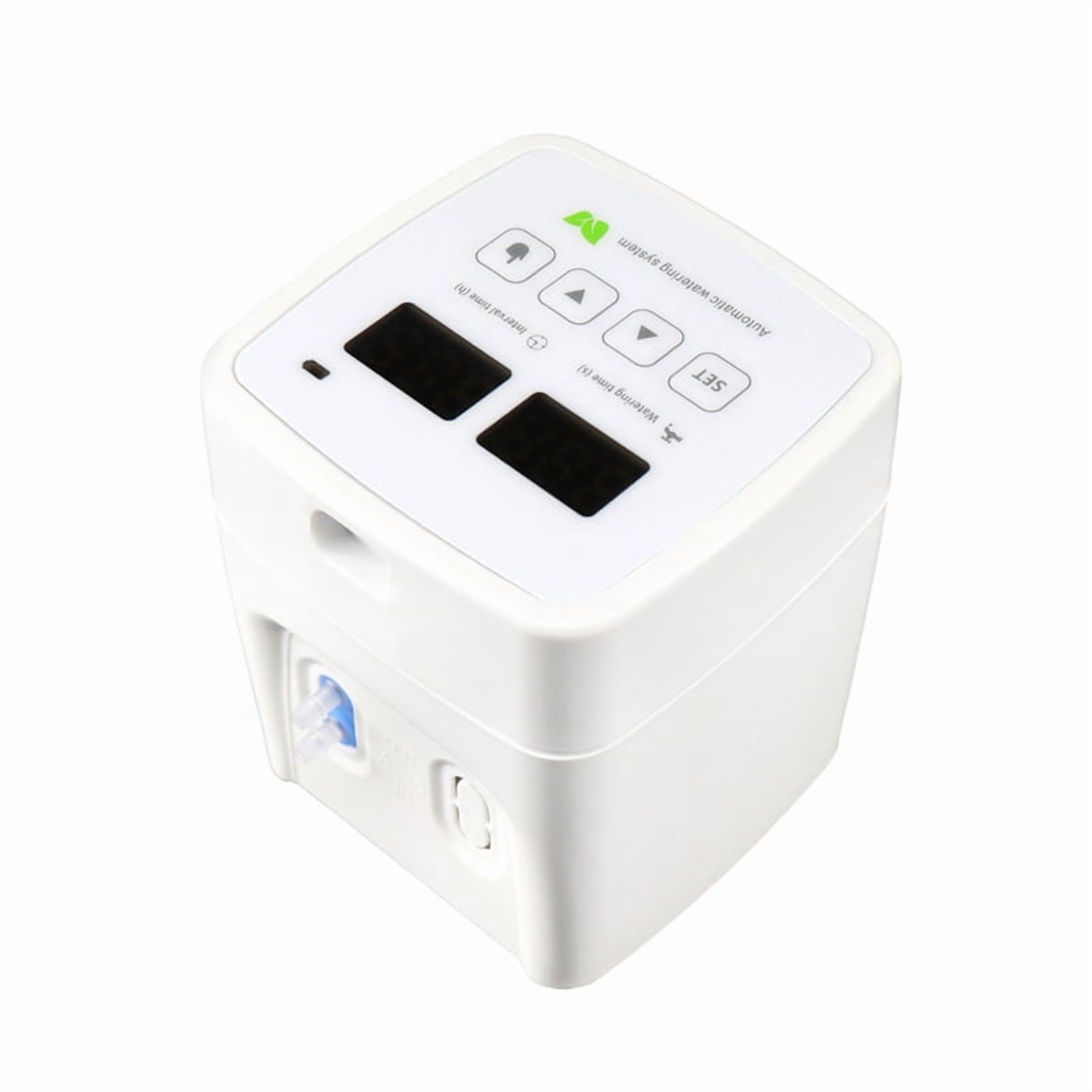 Intelligent Automatic Watering Device Timed Waterer Garden Terrace Drip Irrigation System for 10 Potted Plant Flower,1 x Smart Timer Watering Device,White