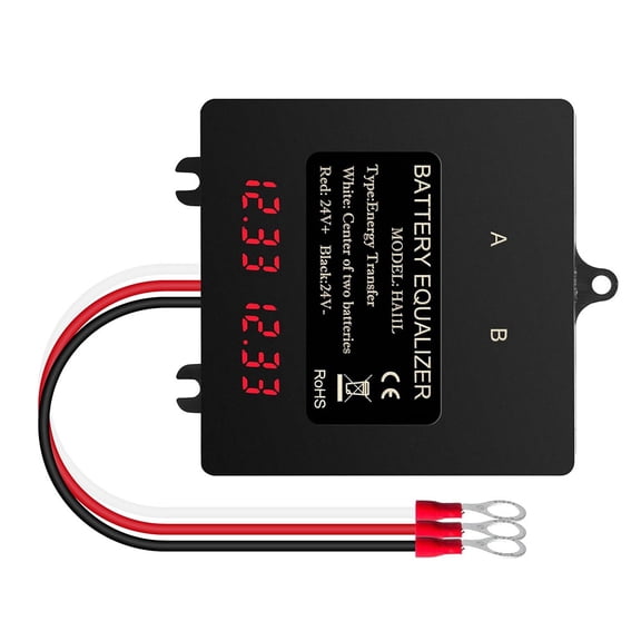 Intelligent Battery Balancer for -Acid Lithium Batteries 24V Digital 2X12V