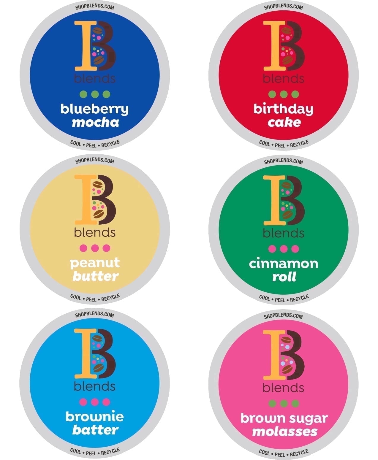 Intelligent Blends Flavored Coffee Pods Variety Pack, Compatible w/ K-Cup Brewers, 80ct