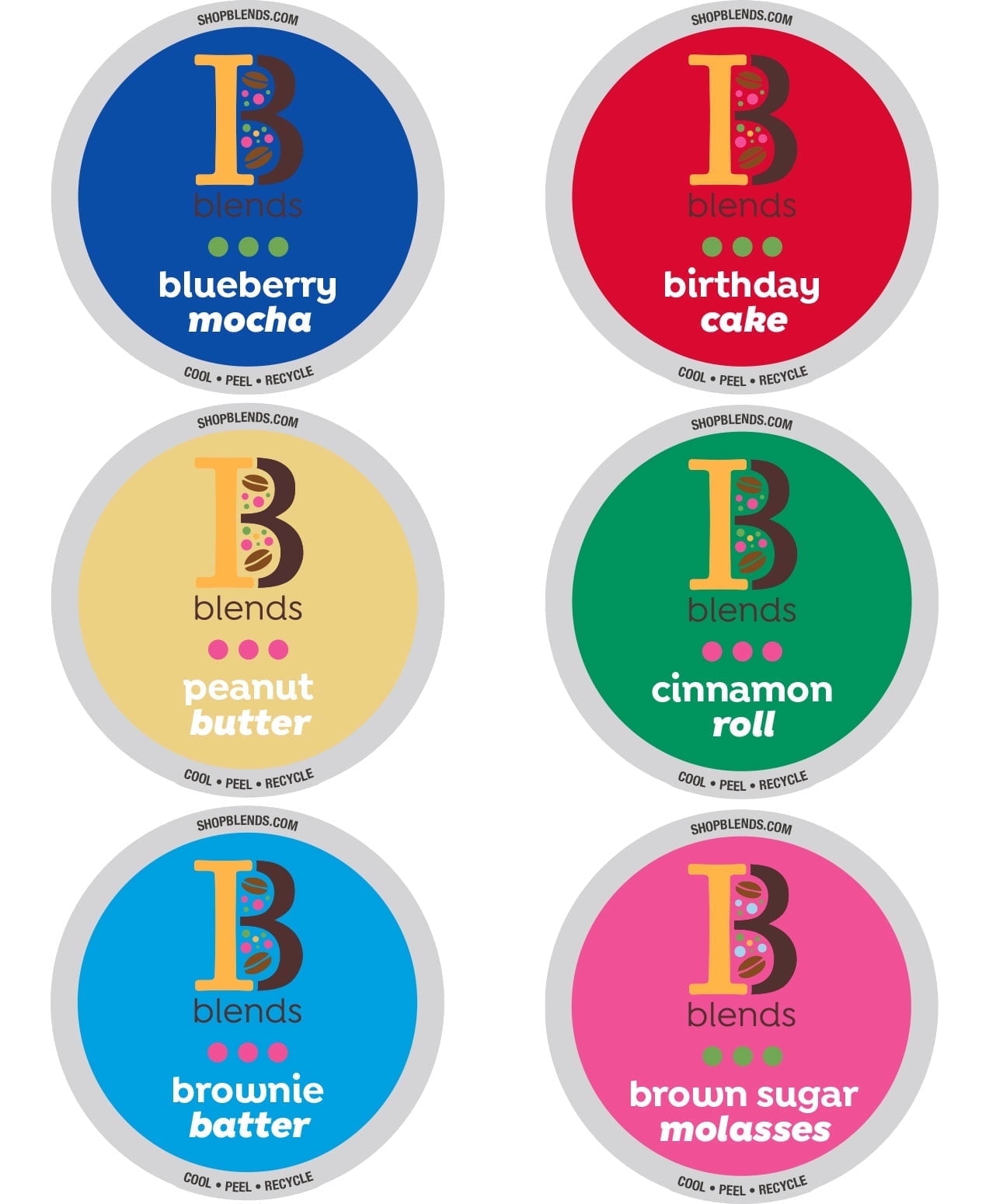 Intelligent Blends Flavored Coffee Pods Variety Pack, Compatible w/ K-Cup Brewers, 80ct