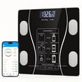 thumbnail image 1 of Intelligent Body Fat Scale, a Simple and Practical Digital Scale That can be Connected to a Mobile Digital Bathroom Scale to Display BMI, Body Fat, Muscle Mass, and Durable Weight Scale (Black), 1 of 8