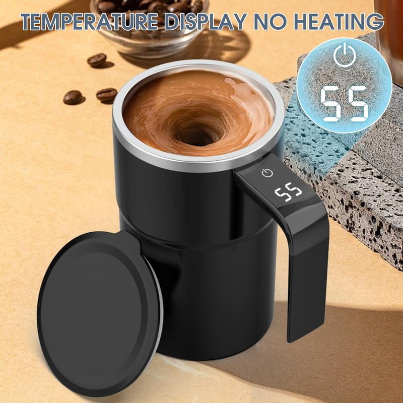 Intelligent Coffee Cup with Lid, 1/3 Counts Automatic Stirring Cup with ...