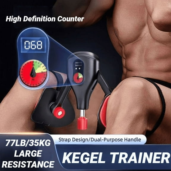 Intelligent Counting Pelvic Floor Muscle Trainer, Adjustable Thigh Lifting Sphincter Practice, Kegel Practice Device Home Training