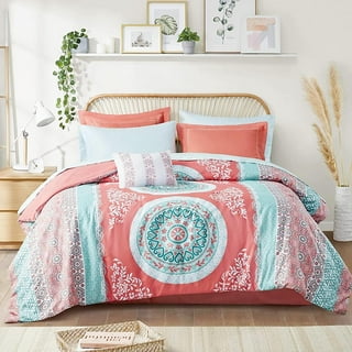 Pink Cora Floral Comforter Set (Twin/Twin XL) 3pc