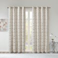thumbnail image 1 of Intelligent Design Blackout Geometric Curtain Set, 2 Panel, Gold, 50" x 84”, 2-Piece, 1 of 9
