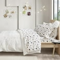 thumbnail image 1 of Intelligent Design Cozy Soft 4-Piece Queen Cotton Flannel Printed Sheet Set, Grey/Pink Cats, 1 of 6