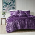 thumbnail image 1 of Regency Heights King/Cal King Size Comforter Sets, Velvet Bedding Comforter Set for All Seasons, Purple Bedding Set with Decor Pillow, 4-Piece, 1 of 10