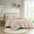 thumbnail image 1 of Intelligent Design Lucy Full/Queen Bed in a Bag Comforter Set 3 Piece in Pink, 1 of 9