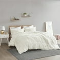 thumbnail image 1 of Home Essence Apartment Leena Shaggy Faux Fur Comforter Set, Full/Queen, Ivory, 1 of 12