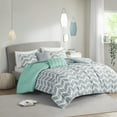 thumbnail image 1 of Intelligent Design Nadia Comforter Set in Aqua, 1 of 6