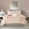 thumbnail image 1 of Intelligent Design Raina Metallic Printed Duvet Cover Set Blush/Gold Twin/Twin XL, 1 of 6